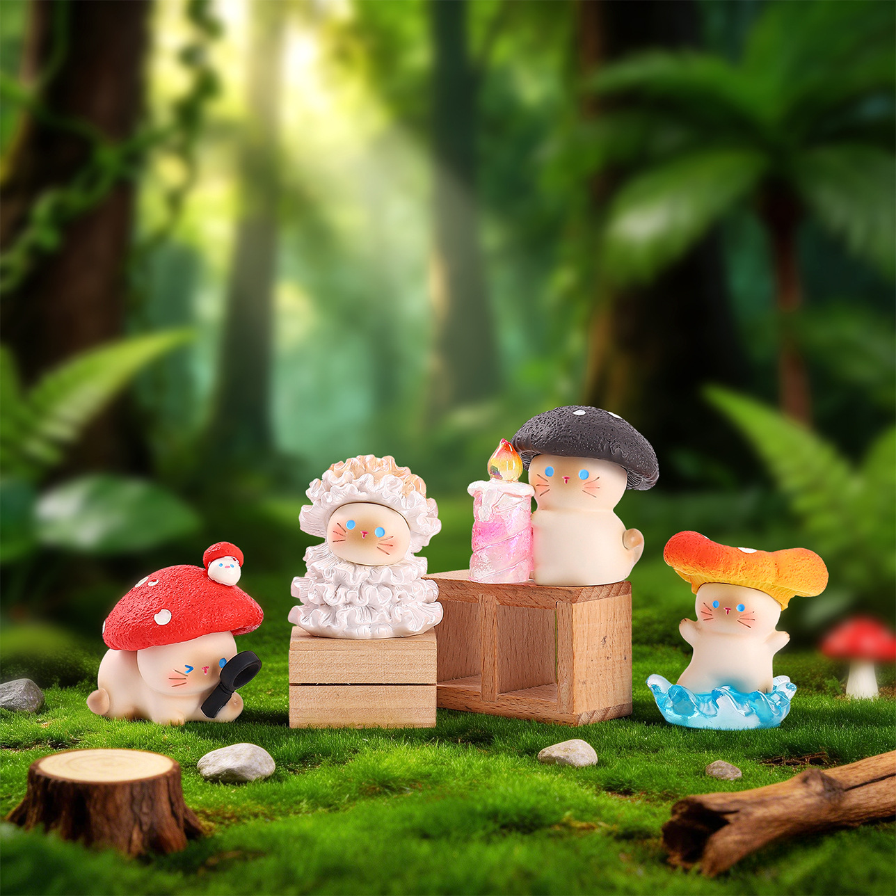 Mushroom Meow Blind Box Cute C - Home Improvement And Hardware 리뷰 및 가격