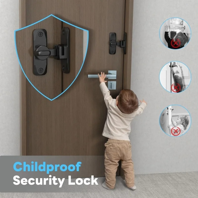 90/180 Degree Flip Door Lock A - Home Improvement And Services 리뷰 및 가격