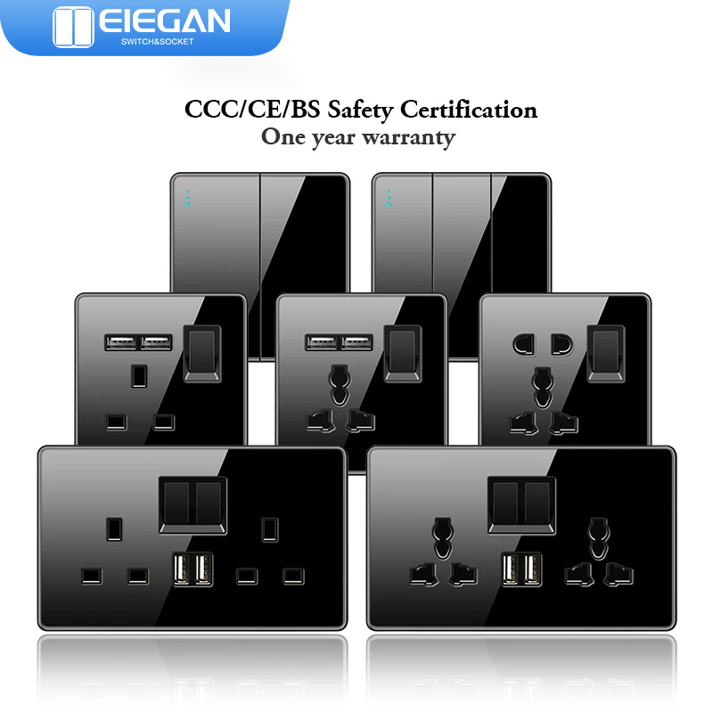 ELEGAN UK Socket Black 16A/20A - Home Improvement Uk 리뷰 및 가격